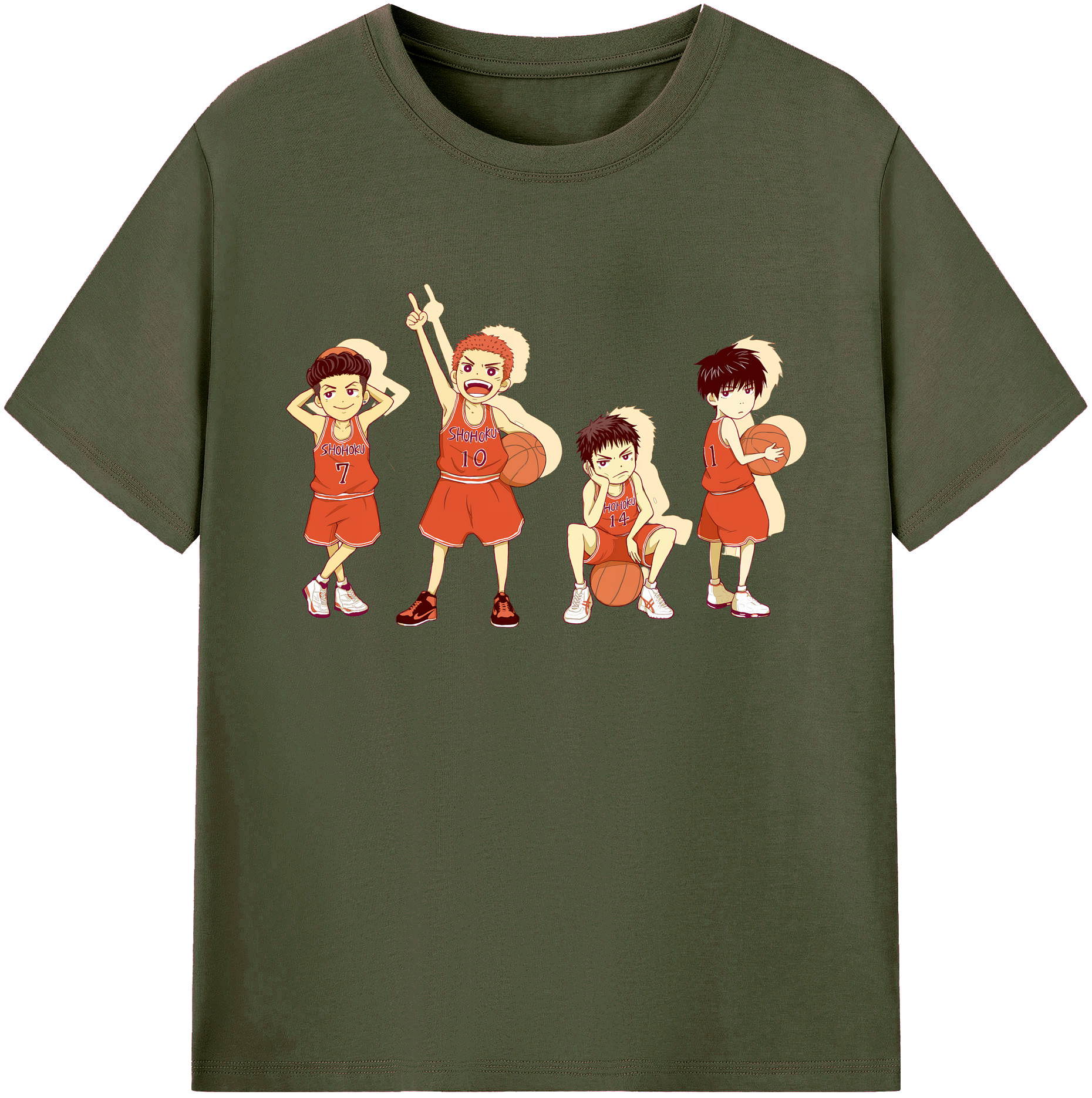 （画像用） SLAM DUNK／スラムダンク 綿100％ メンズ半袖Tシャツ｜肌触りやわらか＆通気性